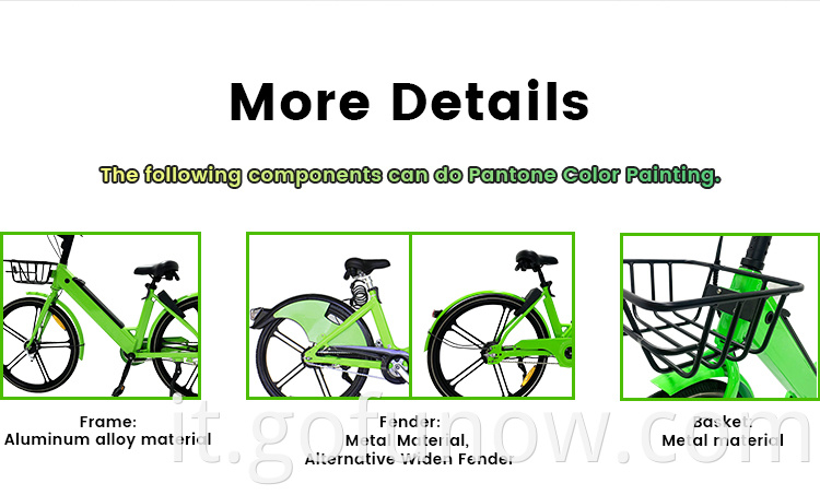 Gofunow bluetooths gps ble block città smart city condividendo ebike bici elettrica in bici di noleggio e veicoli a veicolo di noleggio biciclette condiviso